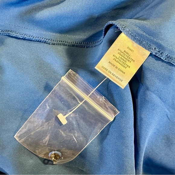 NWT Alexia Admor ‘Nola’ Puff Sleeve Fit & Flare Dress in “Lapis” Blue Size 10 - Picture 11 of 16